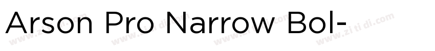 Arson Pro Narrow Bol字体转换 Arson Pro Narrow Bol字体转换